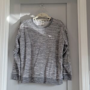 PINK Victoria's Secret Heather Gray Crewneck Pullover Sweatshirt
